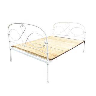 Bed Frame #7 Double White (H: 1.15m x W: 1.38m x L: 1.87m)