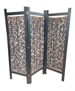 Screen #2 Black w/ Filligre Material (H: 1.9m W: 1.8m unfolded)