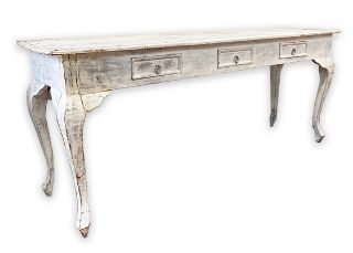 Sideboard #8 French Provincal White Washed (H: 0.7m x D: 0.5m x W: 1.8m)