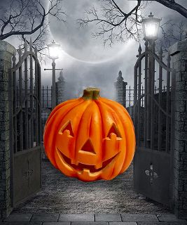 Jack O Lantern Pumpkin Plastic Small