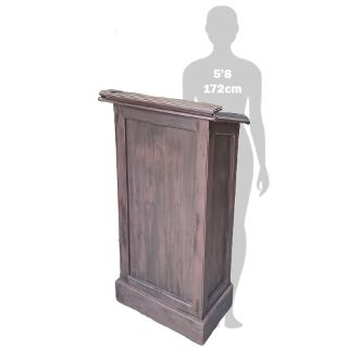 Lectern Wooden School (H: 1.3m x W: 0.7m x D: 0.5m)