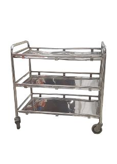 Hospital Medical Trolley # 2  (H: 0.85m x L: 0.85m x D: 0.5m)