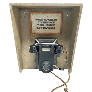 Telephone Bakerlite In Booth