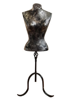 Mannequin #3 Torso Female Black Silver