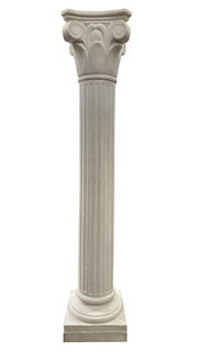 Column (E) Corinthian Plastic White (H: 2.1m W: 0.44m x D: 0.44m)