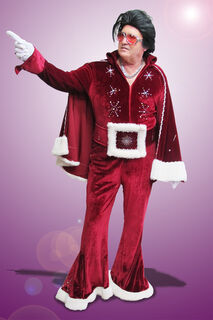 Santa Suit ELVIS w Black Wig $163.90 ex GST