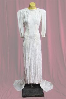 Wedding Dress 1940s sz. 10
