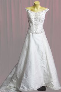 Wedding Dress w/ Beaded Bodice