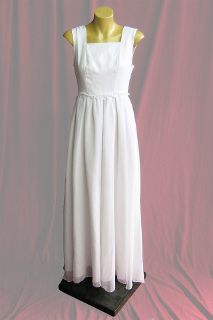 Wedding Dress Sleeveless Square Neck sz.10