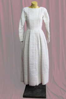 Wedding Dress 1950s Textured sz.8