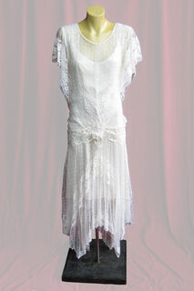 Wedding Dress 1920s SZ8-10