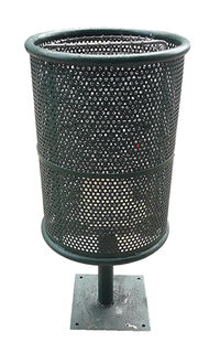Green Mesh Rubbish Bin (H: 102cm x Top Dia: 47cm x Base : 30cm x 30cm