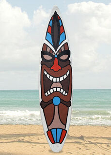 Surfboard Tiki w/ Fins (H: 1.8m x W: 0.5m)