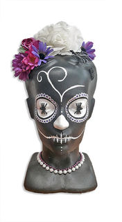 Katalina Day of the Dead Head BLACK (H: 48cm)