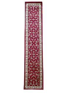 Rug #637 Persian Runner Red & Cream (4m x 0.8m)
