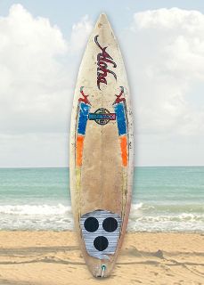 Surfboard Aloha W/ Fins (H: 1.8 x W: 0.5m)