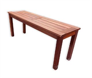 Bench Wooden (W: 1.2m x H: 0.47 x D: 0.35m)