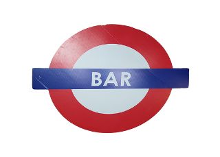 SIGN: London Underground Bar (W: 1.23m x H: 0.93m)