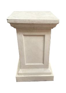 Concrete Look Plinth Off-White (H: 0.55m W+D: 0.35m)