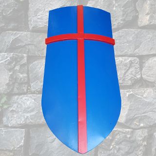 Shield Red and Blue Cross (H: 1.2m x W: 0.58m)