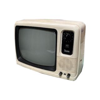 Television #6 Thorn White (H: 30cm W: 40cm D: 29cm)