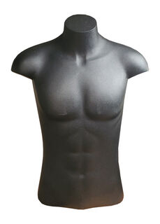 Torso #28 Male Black Plastic (H: 0.77m)