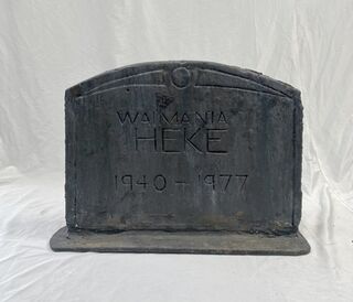 Gravestone Small #4 - Waimania Heke ((W: 0.7m x H: 0.52m)