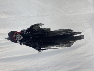 Skeleton Shroud Hanging Small #1 (H: 0.9m)