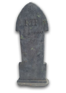 Gravestone Large D - RIP John Thomas (H: 1.18m x W: 0.46m)