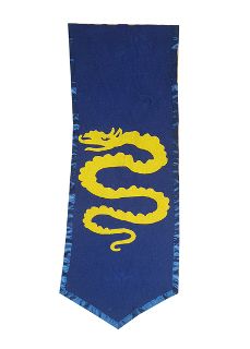 Banner Blue w/ Yellow Dragon (H: 1.7m W: 0.57m)
