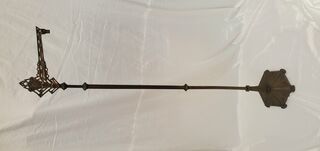 Standing Lamp #9 Art Deco Brass w/ Arm (Not Working) (H: 1.45m)