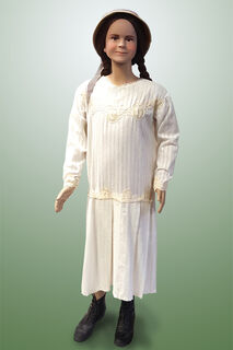 Girls White Edwardian Dress