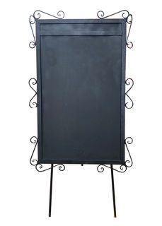 Blackboard Free Standing w/ Frame (H: 125cm x W: 52cm)