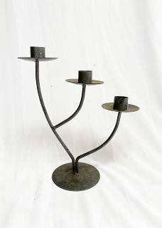 Table Candelabra Grey Assending (H: 26cm)