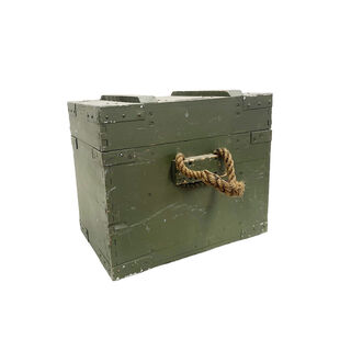 Military Box #13 Green (L: 42cm x W: 30cm x H: 38cm)