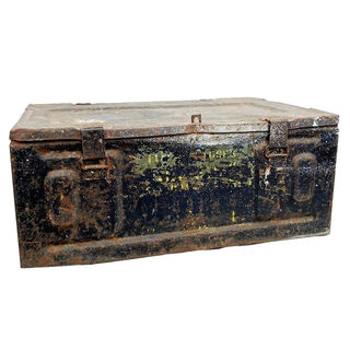Military Box #10 Metal Black (L: 64cm x W: 43cm x H: 26cm)