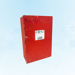 Military Box #19 First Aid Wall Mounted (L: 31cm x W: 16cm x H: 47cm)