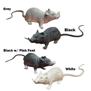 Mice Assorted - Black, Grey & White (H: 4cm x L: 21cm x W: 4cm)