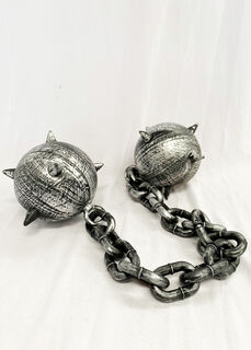 Manacles Plastic Chain and 2x Ball (L: 1m, Ball D: 20cm)