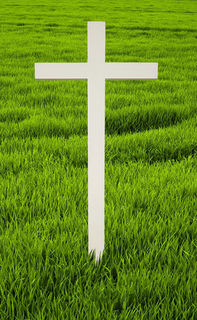 Crosses/Crucifix White (H: 1.1m x W: 0.45)