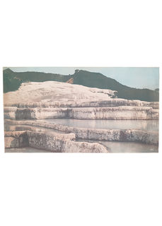 Pink & White Terraces - Poster (H: 56cm W: 102cm)