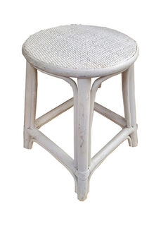 Cane Coffee Table #589 Round (H:45cm x D: 32cm)