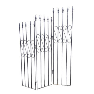 Black Wrought Iron Ornate Gate