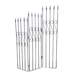 Black Wrought Iron Ornate Gate