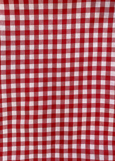 Red Gingham Table Cloth (1.3m x 1m)