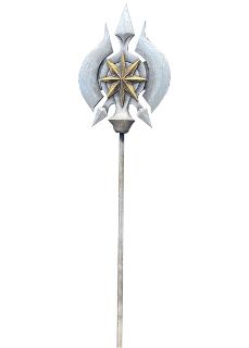Double Axe Spear / Shield (H: 2.15m)