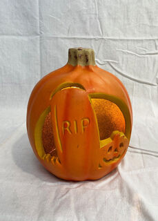 Jack o’Lantern Pumpkin Orange Light Up Small (H: 23cm D: 20cm)