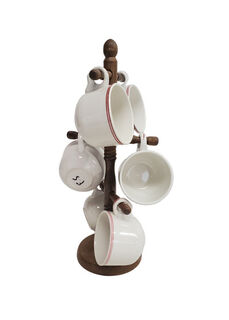Teacup Tree/Holder w/ 6 cups