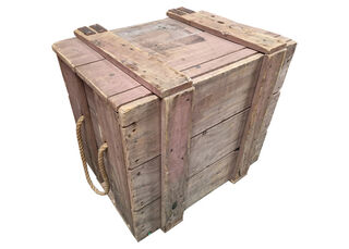 Large Crates w/ Lid & Rope Handles (L: 62cm x W: 50cm x H: 65cm)