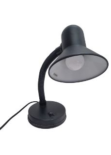Working Black Swan Neck Table Lamp #6 (H: 37cm x Base Dia: 13cm)